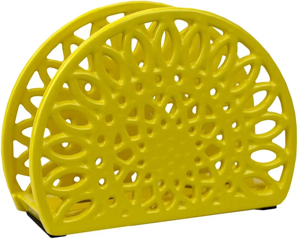 Home Basics Sunflower Collection Cast Iron Napkin Holder for Kitchen Countertop | Dinner Table | ... | Amazon (US)