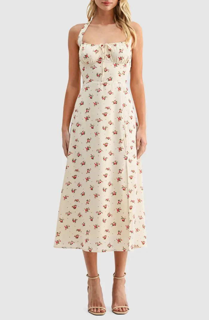 Floral Print Halter Dress | Nordstrom
