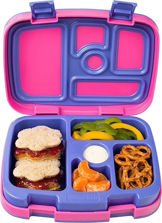 Amazon.com: Bentgo® Kids Brights Leak-Proof, 5-Compartment Bento-Style Kids Lunch Box - Ideal Po... | Amazon (US)