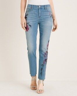 Floral Girlfriend Ankle Jeans | Chico's