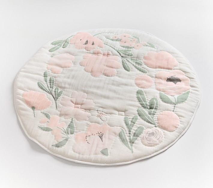 Meredith Floral Muslin Travel Play Mat | Pottery Barn Kids
