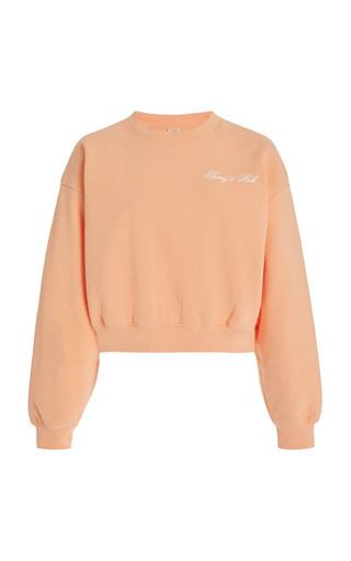Oversized Cropped Cotton Sweatshirt | Moda Operandi (Global)