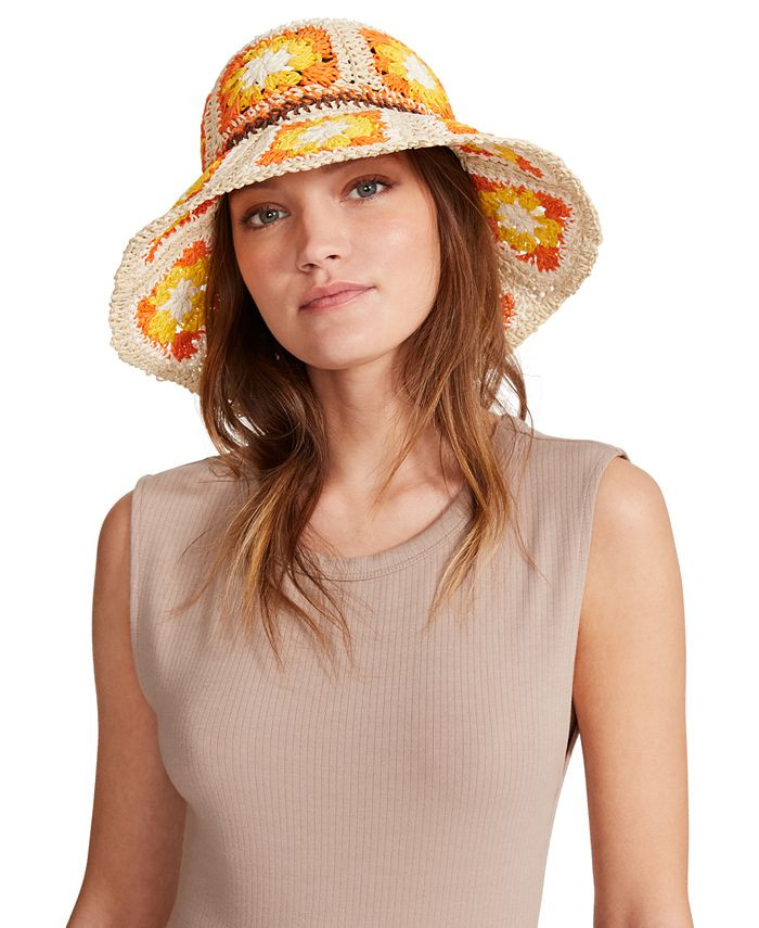 Steve Madden Women's Crocheted Granny Square Bucket Hat & Reviews - Hats, Gloves & Scarves - Hand... | Macys (US)