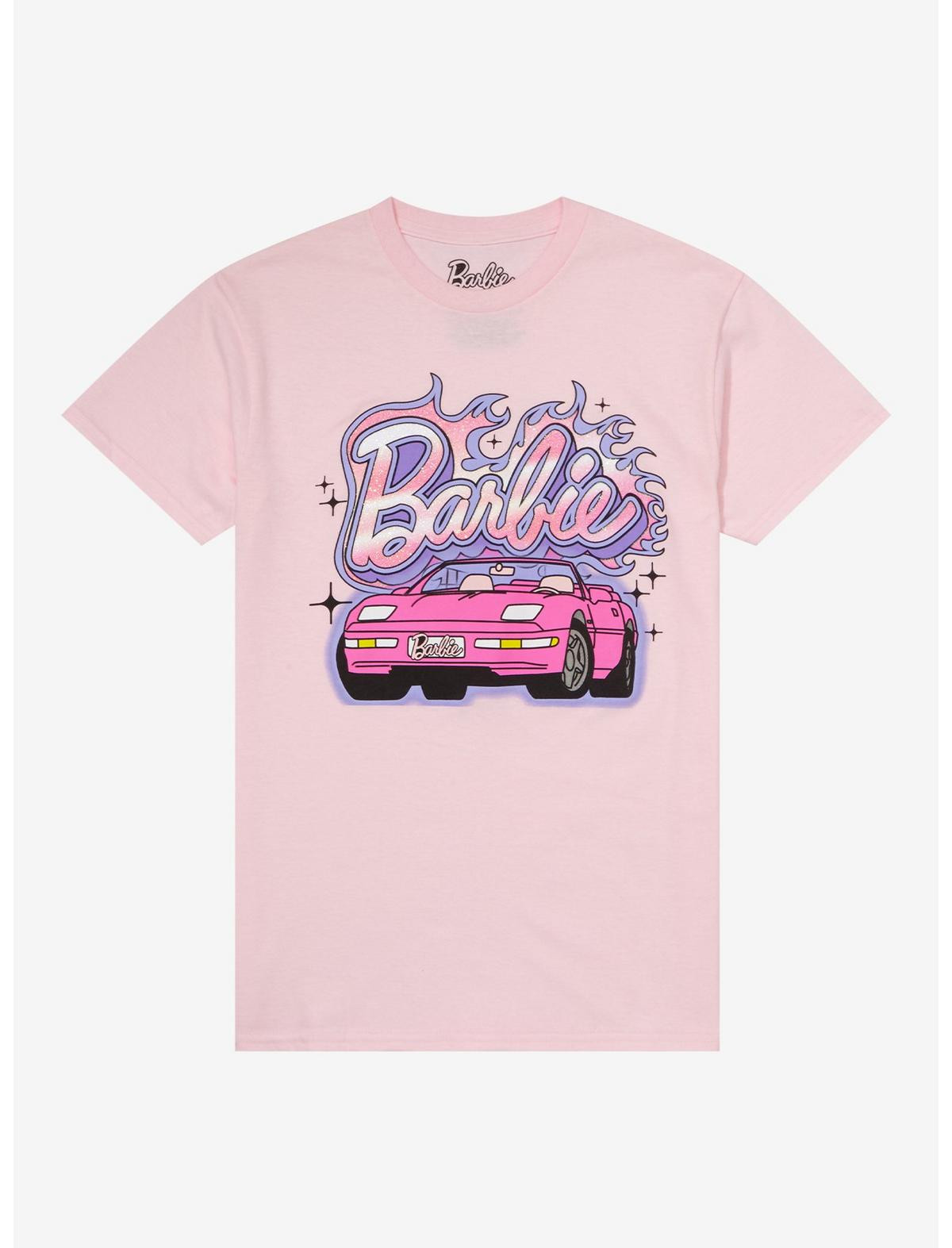 Barbie Glitter Car Boyfriend Fit Girls T-Shirt | Hot Topic | Hot Topic
