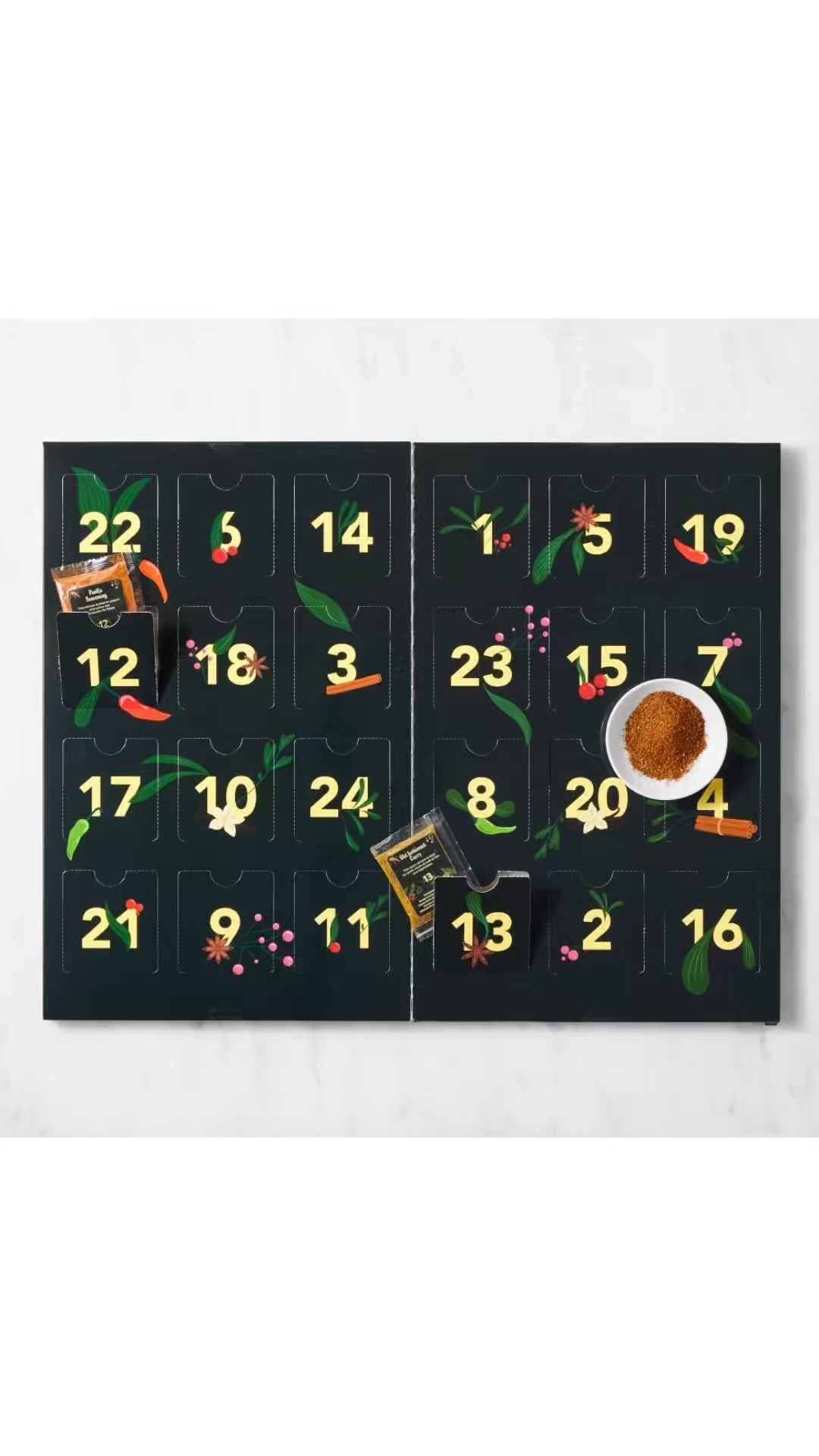 Spice Advent Calendar

An unforgettable treat for your favorite foodie, this advent calendar spices up the holiday countdown. It's a sophisticated alternative to traditional advent calendars, and provides inspiration to try a range of global dishes during the holidays and beyond.

#LTKHoliday #LTKHome #LTKGiftGuide