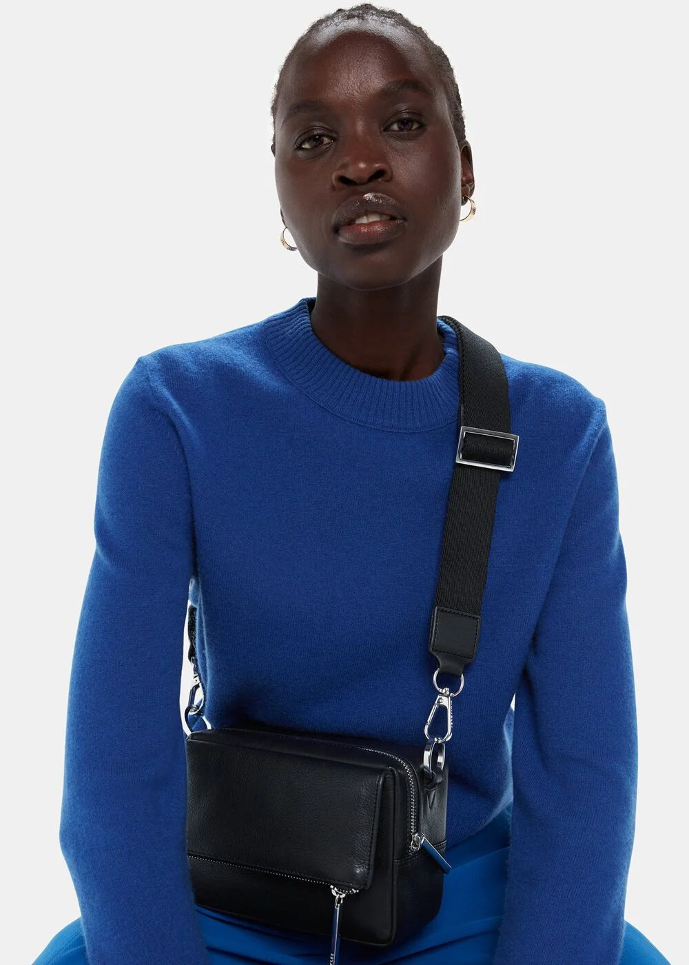 Black Bibi Crossbody Bag | WHISTLES | Whistles UK | | Whistles