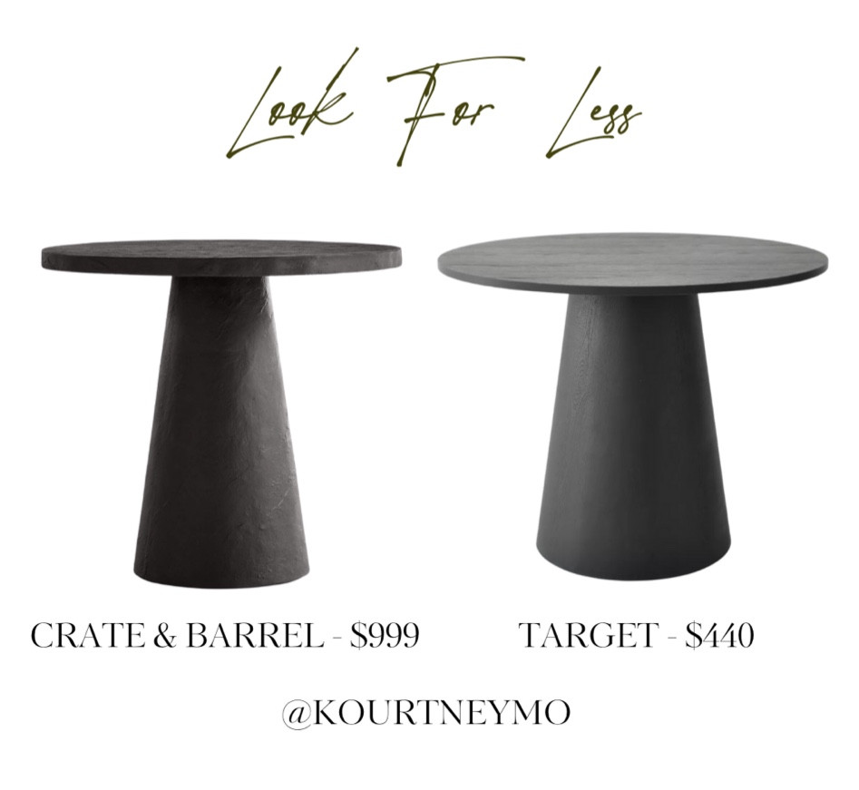 Look for less, designer inspired home, Target home, Crate and Barrel dupe, pedestal table, neutral home, entryway decor, foyer decor

#LTKhome