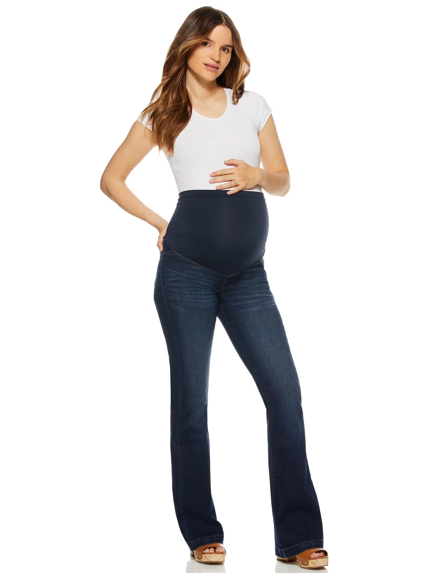 Sofia Jeans by Sofia Vergara Women's Maternity Melisa Jeans with Full Belly Band | Walmart (US)