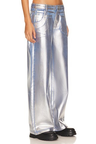 superdown Aisha Jean in Metallic Silver from Revolve.com | Revolve Clothing (Global)