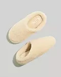 Sherpa Scuff Slippers | Madewell