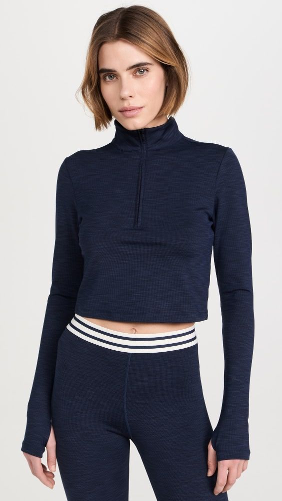 Splits59 Stevie Active Rib Half Zip | Shopbop | Shopbop