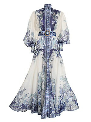 Glassy Billow High-Neck Maxi Dress | Saks Fifth Avenue