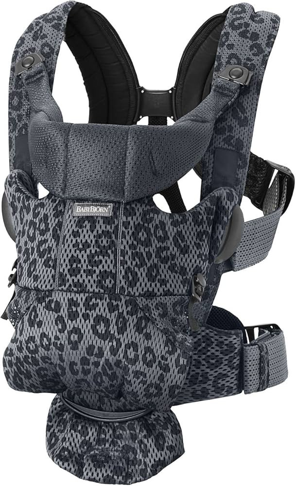 BabyBjörn Baby Carrier Free, 3D Mesh, Anthracite/Leopard | Amazon (US)
