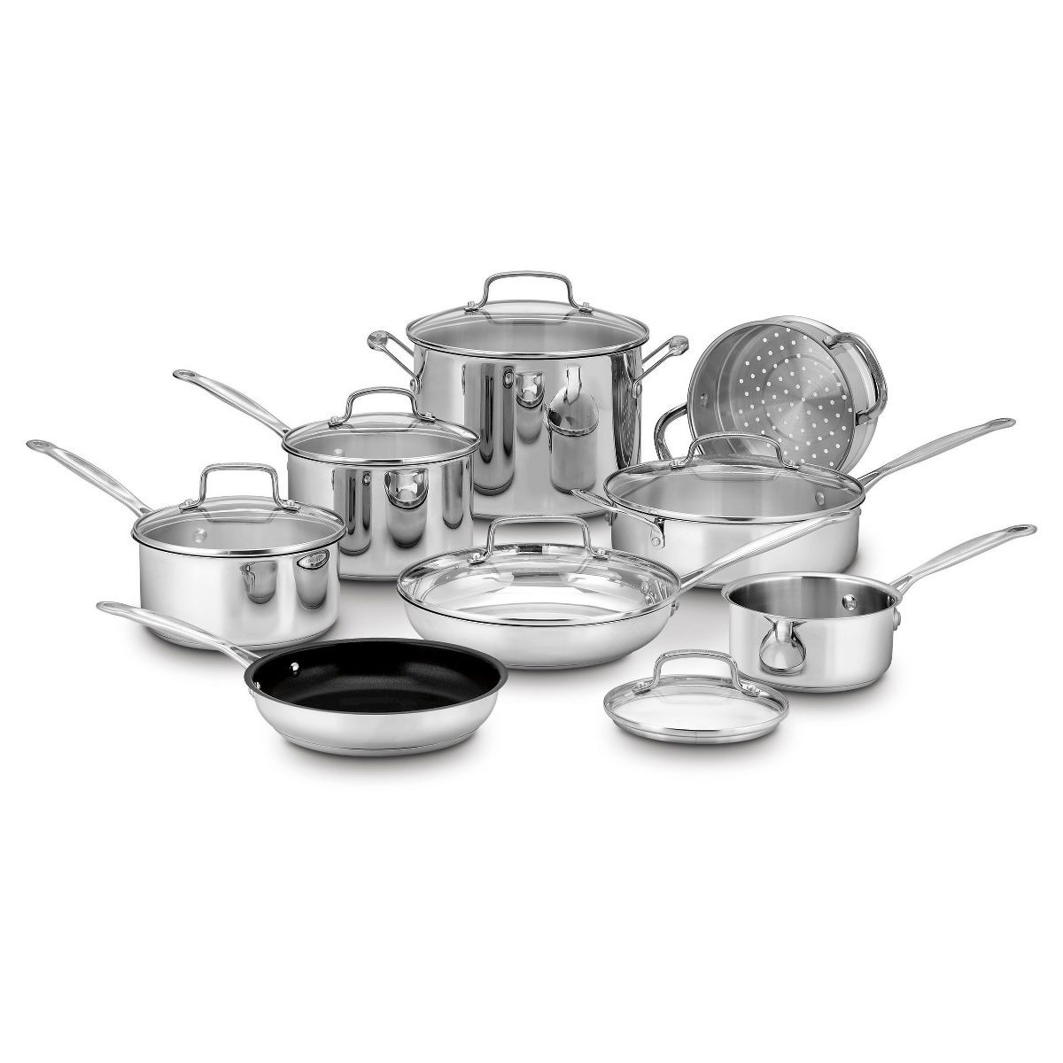 Cuisinart Chef's Classic 14pc Stainless Steel Cookware Set - 77-14N | Target