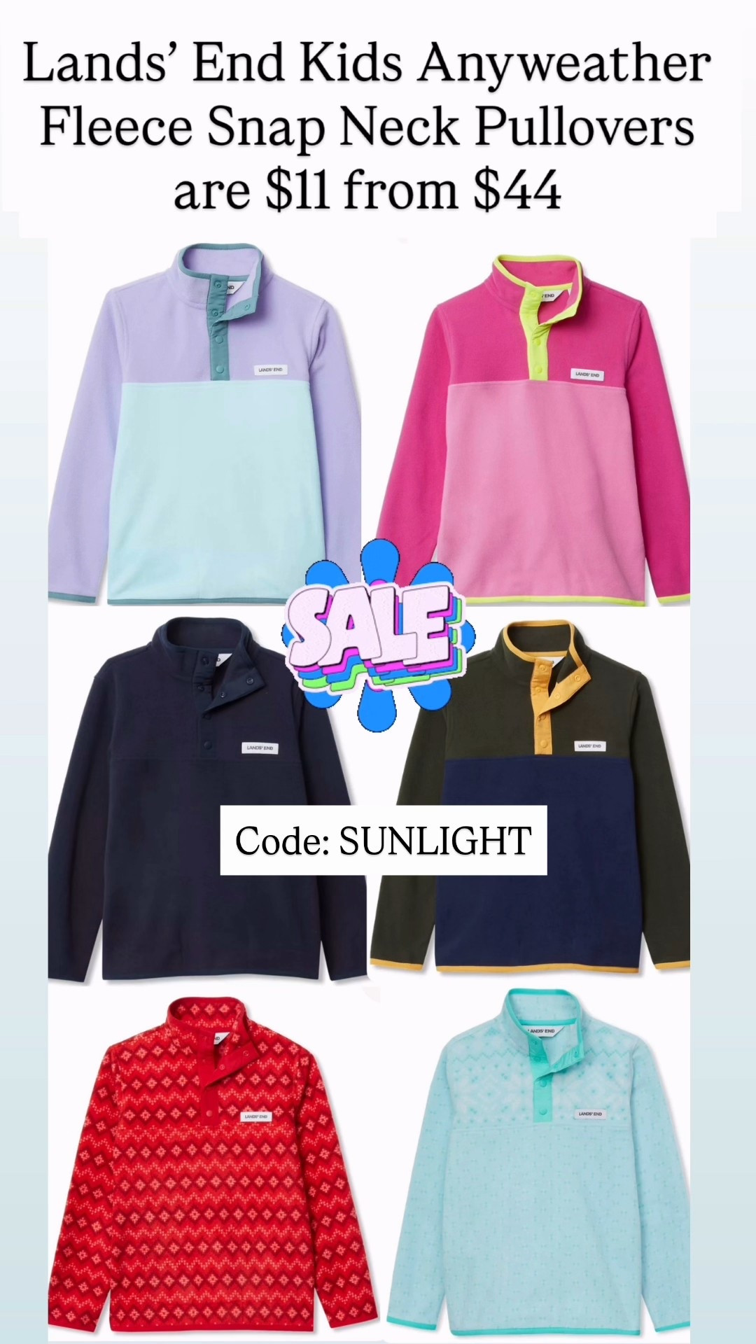 Lands’ End kids fleeces are $11 from $44

#LTKKids #LTKSaleAlert