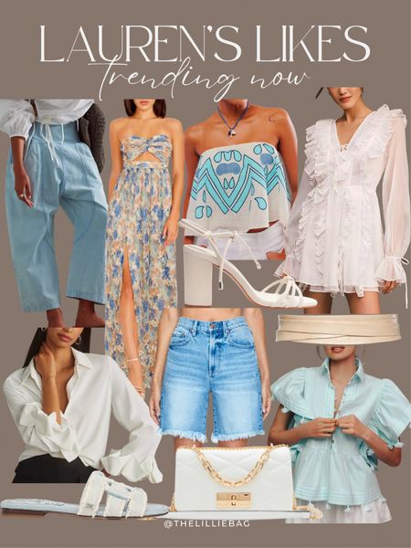 Lauren’s likes: blues and whites!

Summer outfit. Vacation outfit. Blouse. Denim. White dress. Wedding guest dress  

#LTKSeasonal #LTKFindsUnder100 #LTKStyleTip
