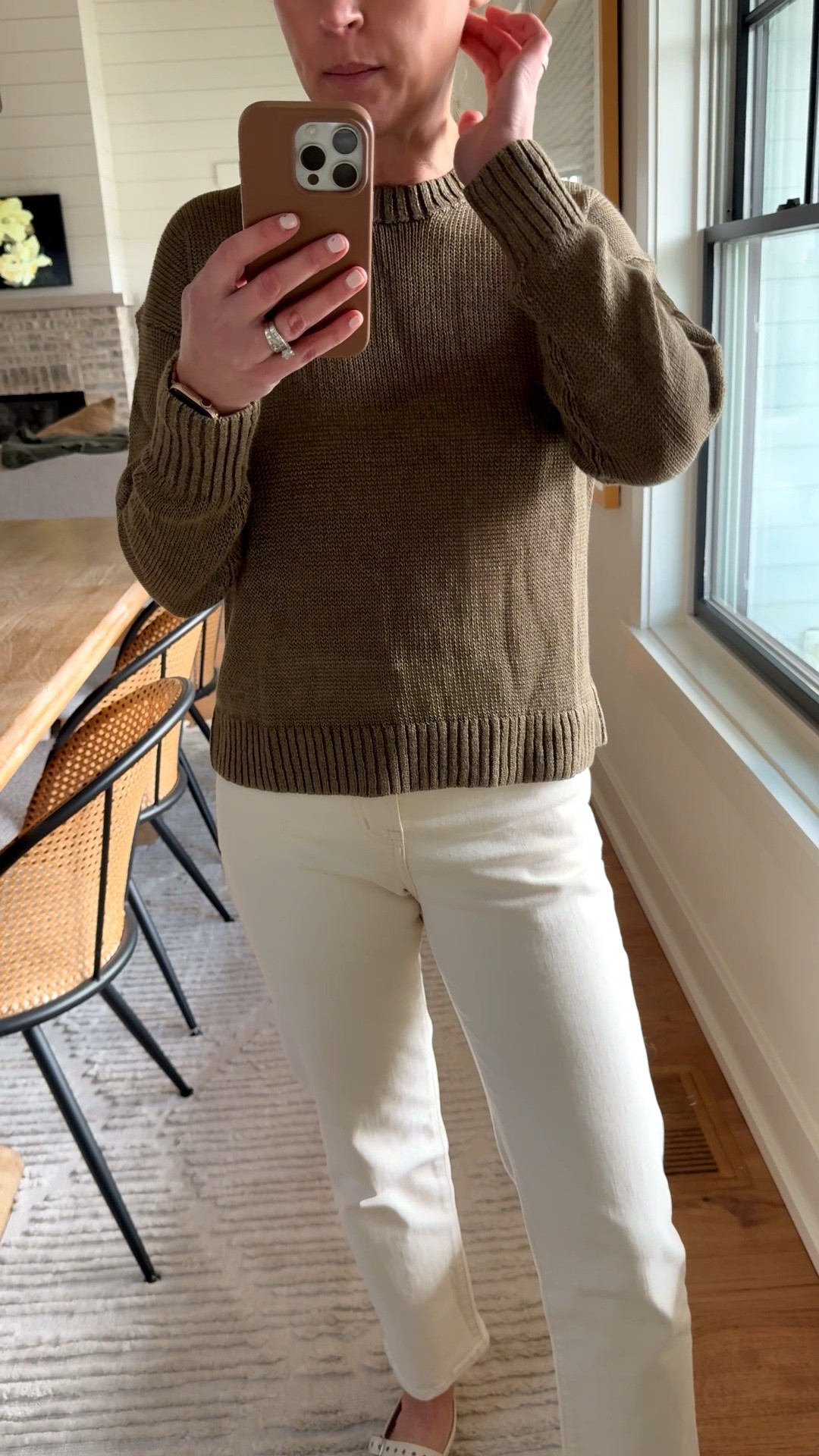 Sweater size XS
Jeans size 25 - petite for lengthh

#LTKgrwm #LTKootd #LTKdayinmylife