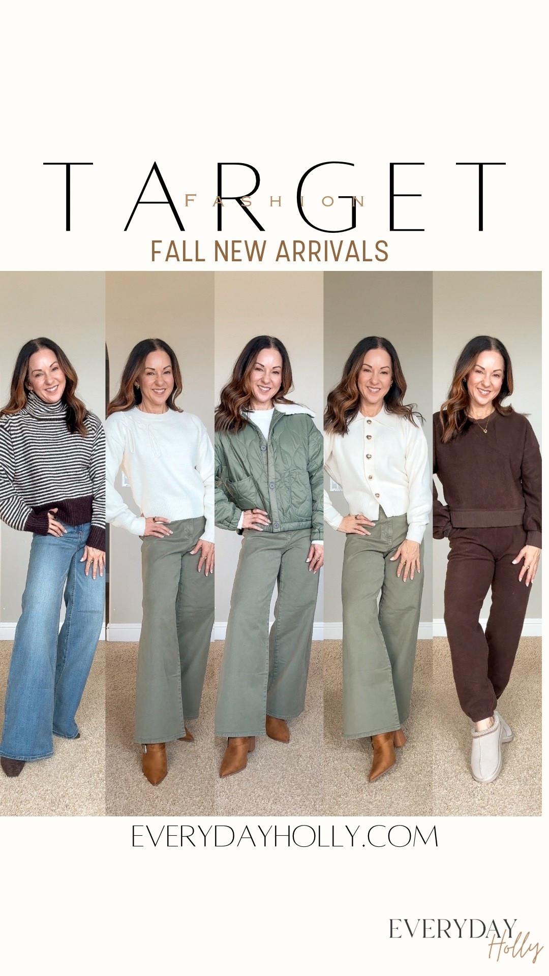 Target Fall New Arrivals
Sweaters XS, Lightweight puffer jacket XS, comfy lounge prices XS (I fold over the waist on the bottoms). Blue jeans are medium wash size 2 regular length. Green jeans size 2, but need 00. Mules go up a 1/2 size, slippers go up a size. 
For ref: I’m 5’1”, 109LBS. 


#LTKFindsUnder50 #LTKOver40 #LTKStyleTip