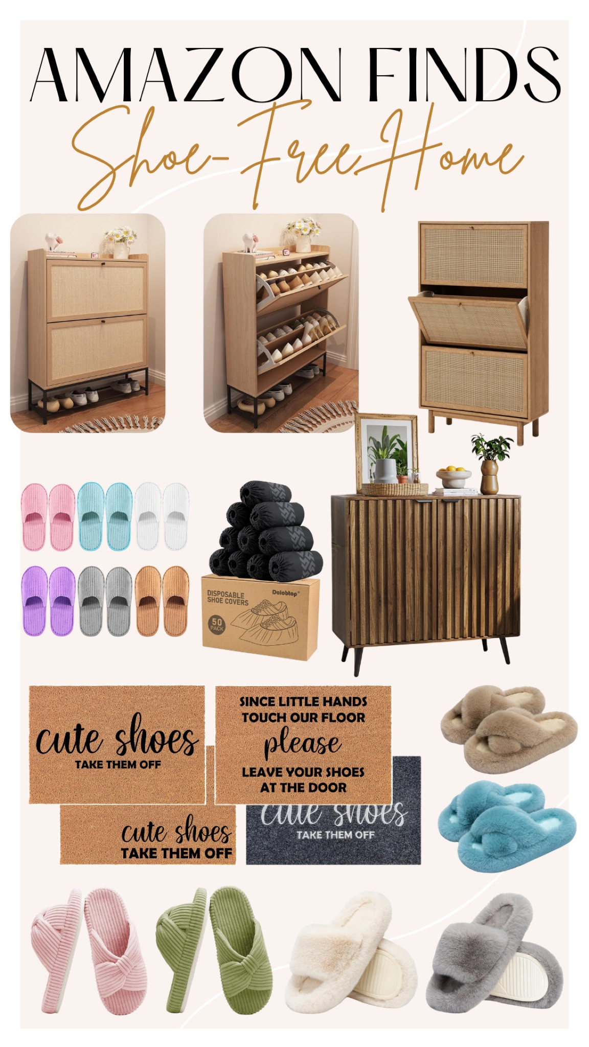 We decided to go shoe-free in our home now that baby is crawling! Here’s how we’re (subtly) asking our guests to remove their shoes and how we’re keeping the entryway organized for us!

#LTKHome #LTKFamily #LTKBaby