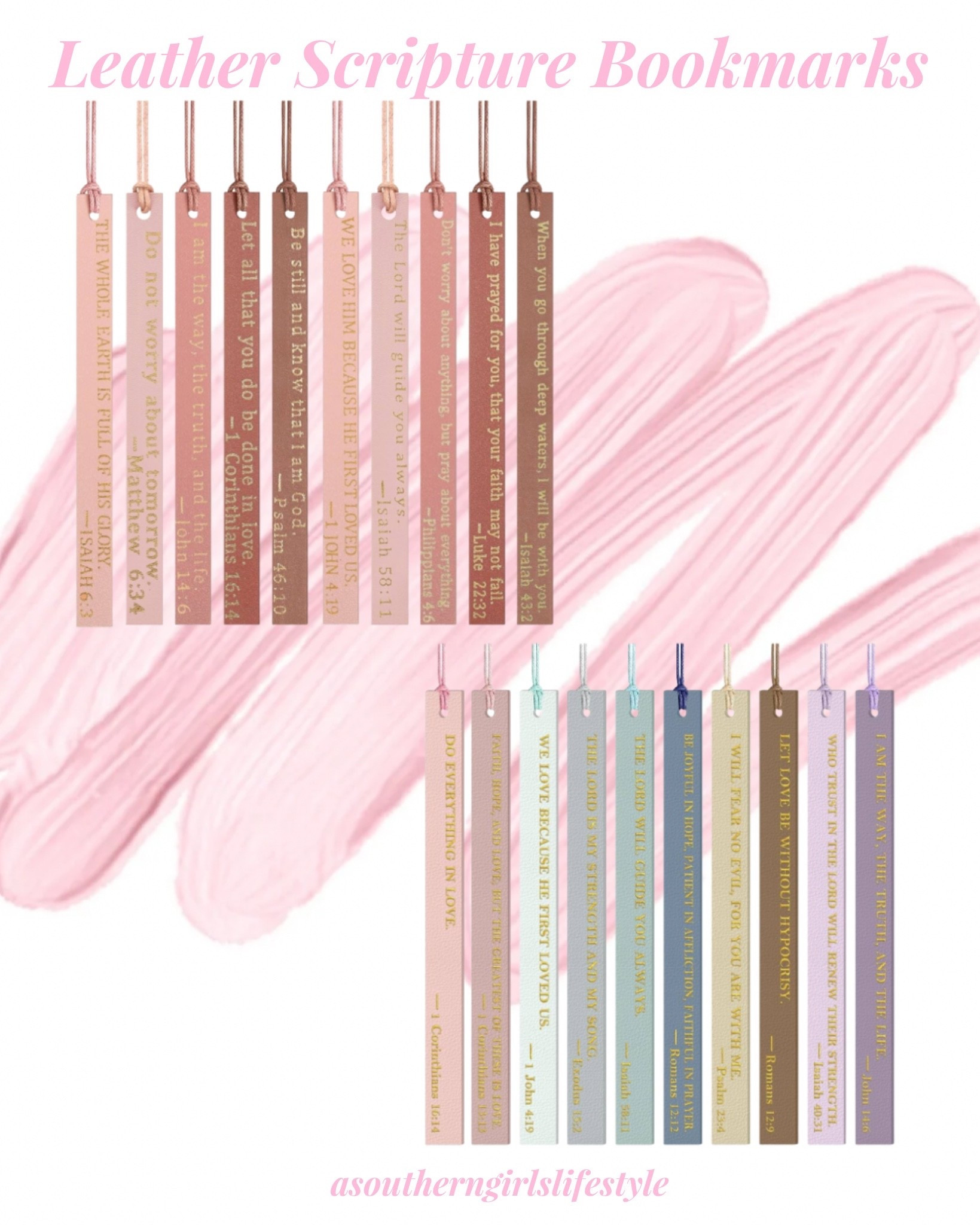 Leather Scripture Bookmarks - keep a few, give a few! Stocking stuffers  Share amongst the family! 

The second multi set is perfect to break up for men & women

#LTKSeasonal #LTKFindsUnder50 #LTKFamily