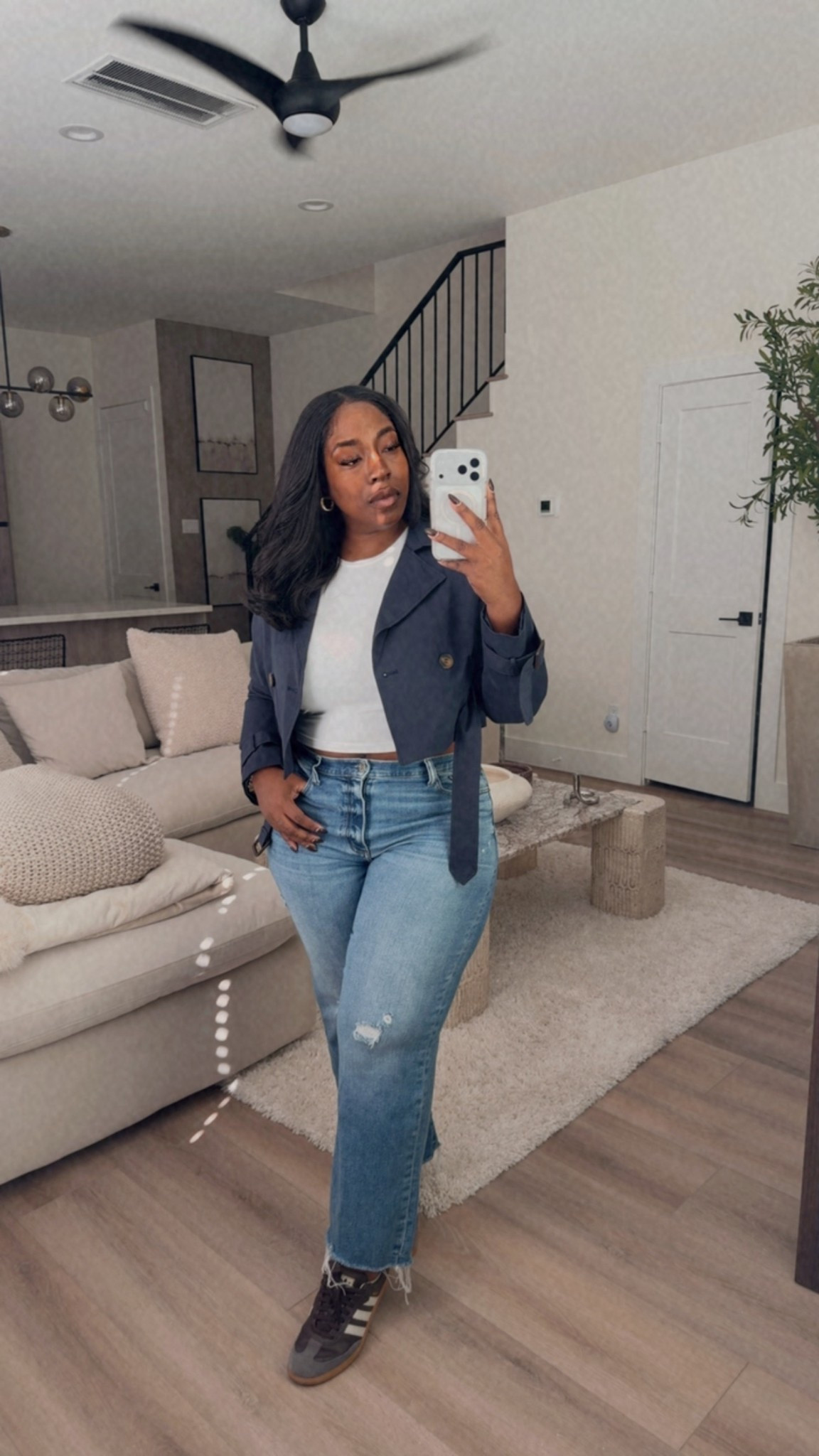 Comfy jeans, classic kicks, and a lightweight jacket perfect for running errands or a mommy & me date linked for you.

#LTKootd #LTKdayinmylife #LTKgrwm