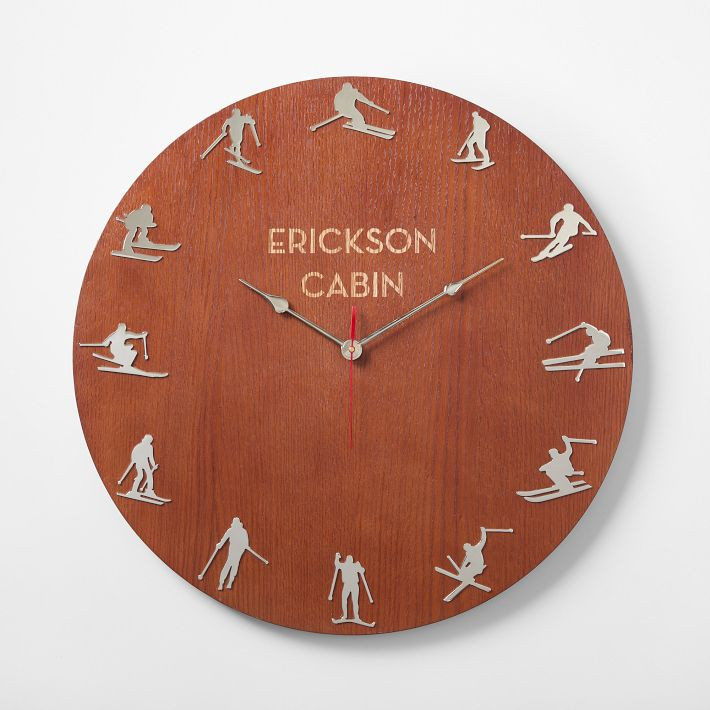 Ski Wall Clock | Mark and Graham