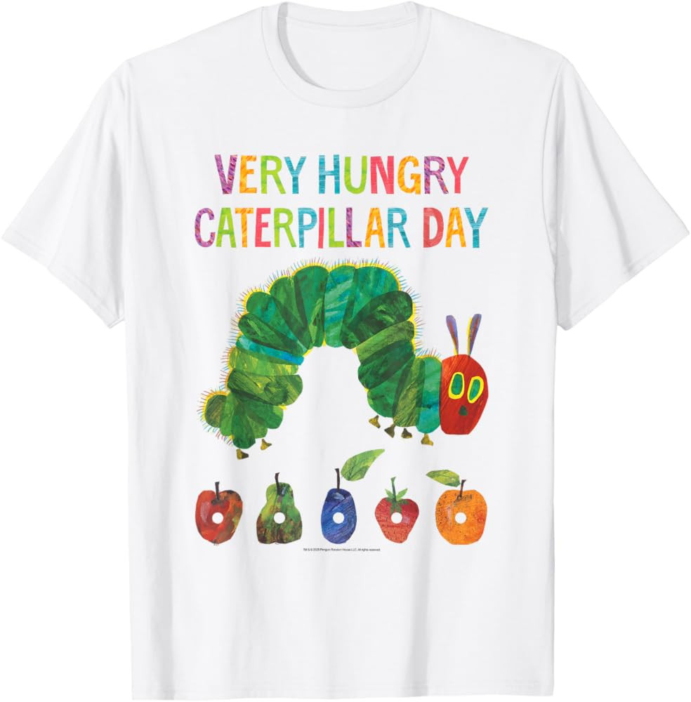 Very Hungry Caterpillar Day Children's Book T-Shirt | Amazon (US)