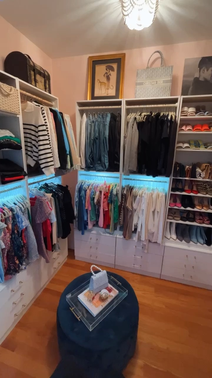 Closet Makeover Details ✨ Did everything myself 👏🏻 I’m linking several different retailers for the drawers — they are all the same so feel free to purchase from wherever is cheapest that day/ for your zip code. 

#LTKhome #LTKVideo