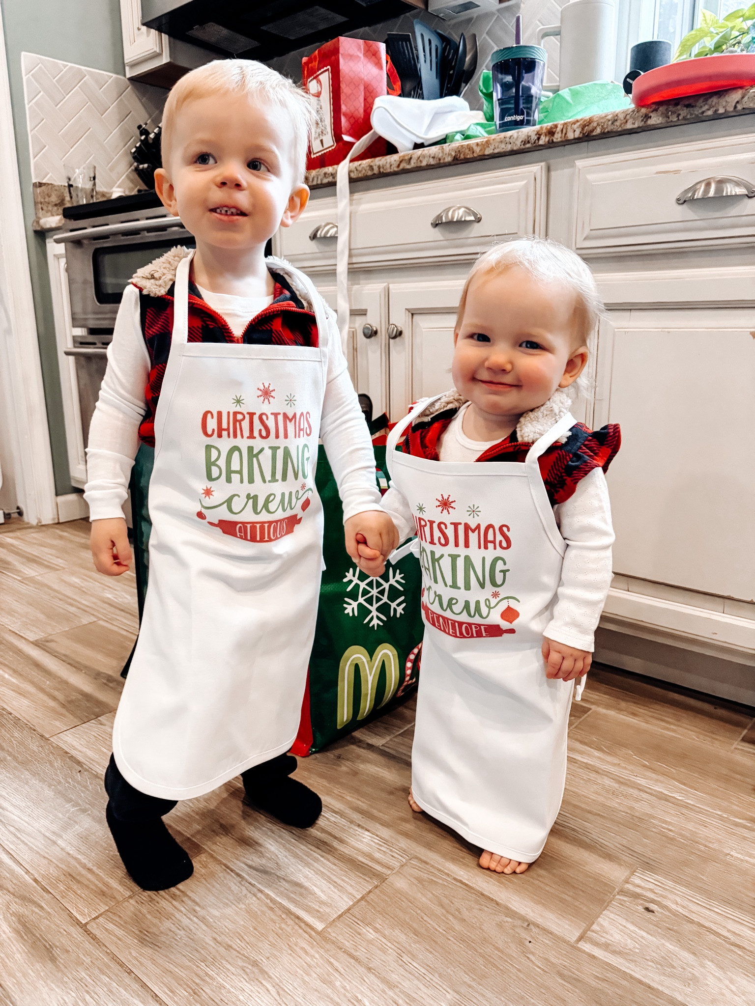 Christmas baking aprons. Matching family aprons. Gift idea. Cookie crew  

#LTKSeasonal #LTKHoliday #LTKFamily