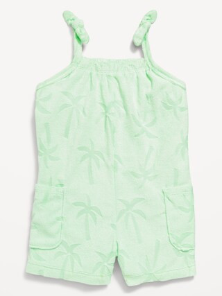 Sleeveless Loop-Terry Romper for Toddler Girls | Old Navy (CA)