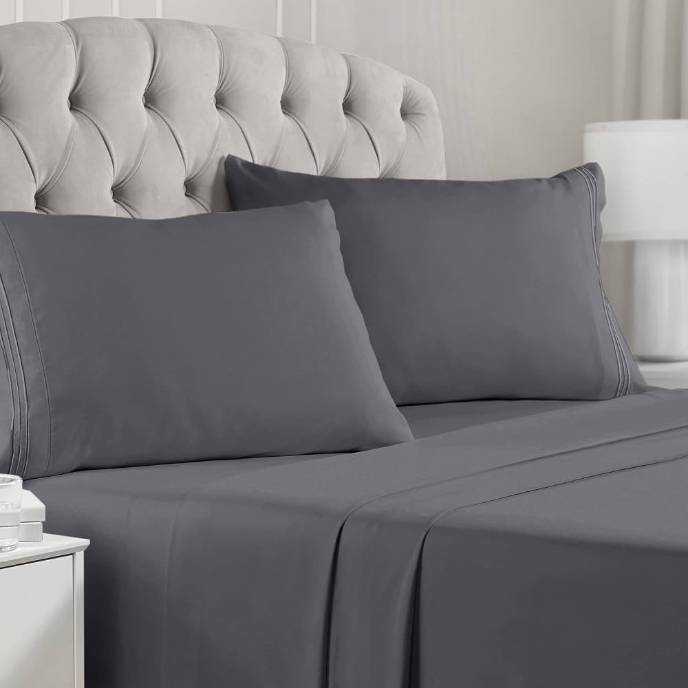 Mellanni King Size Sheet Set - 4 Piece Iconic Collection Bedding Sheets & Pillowcases - Luxury, E... | Amazon (US)
