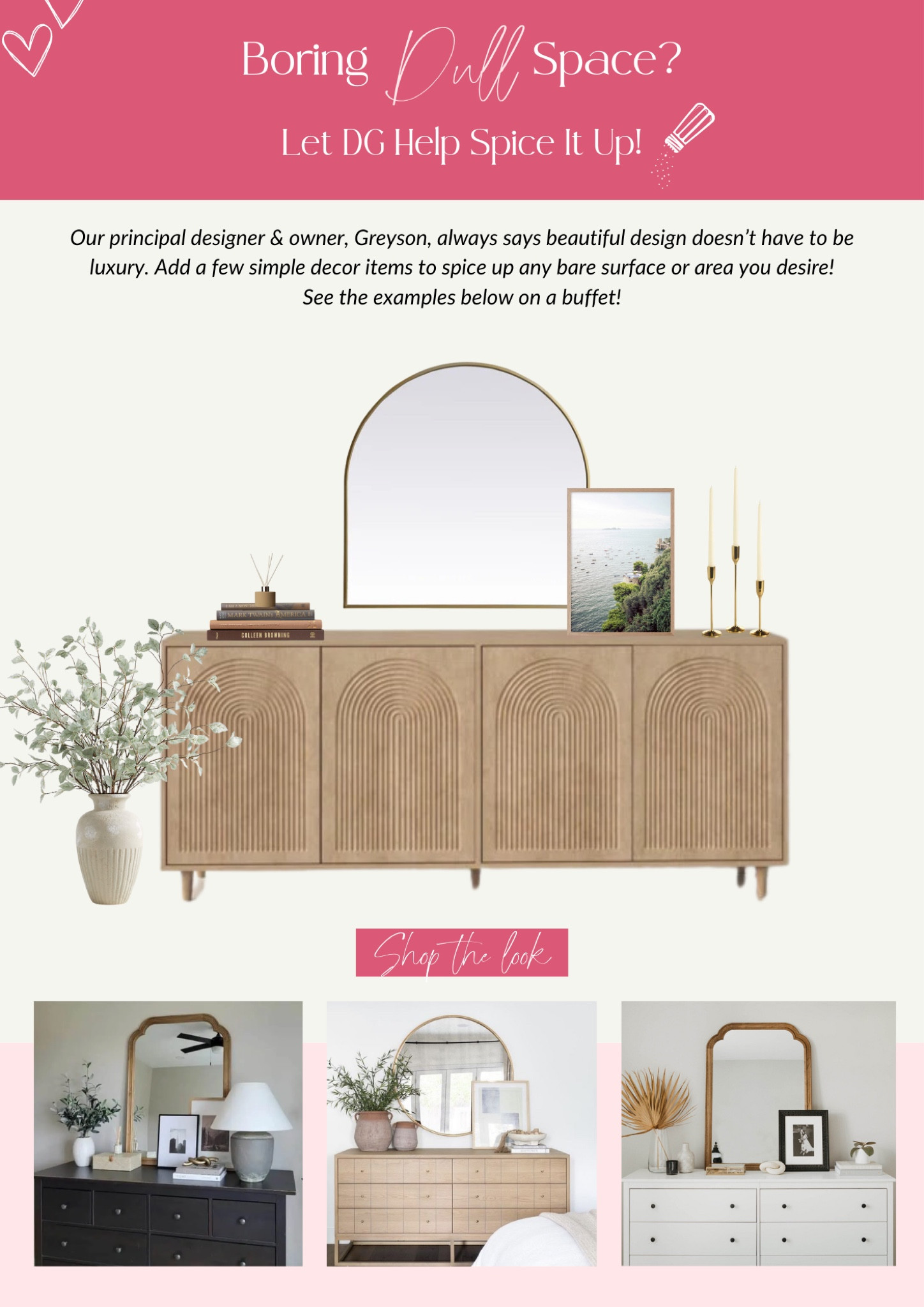 Styling your Console Tips from Designer Grey // February Newsletterr

#LTKfindsunder100 #LTKMostLoved #LTKhome