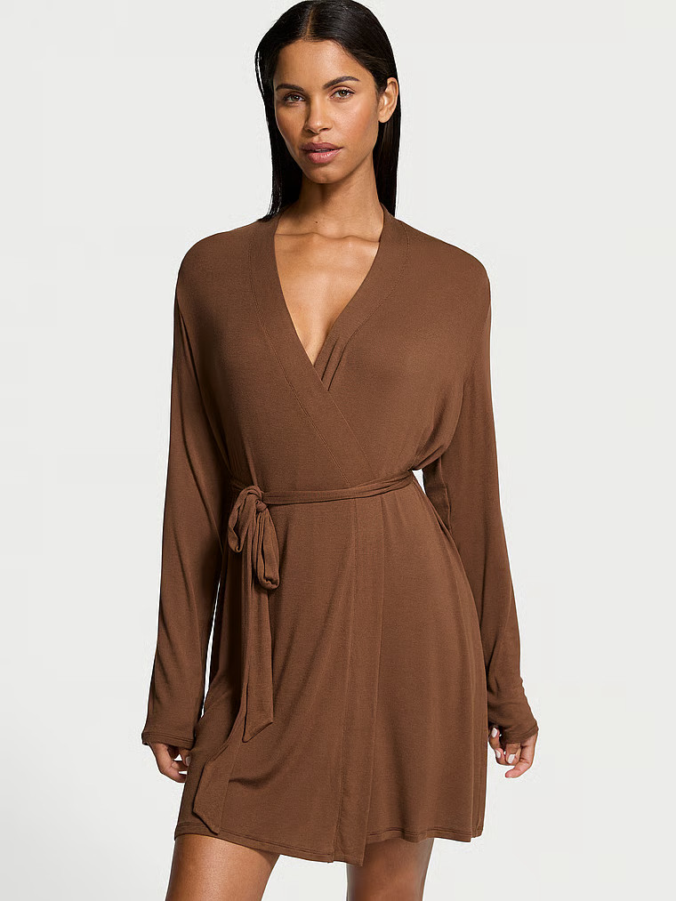 Ribbed Modal Short Robe | Victoria's Secret (US / CA )