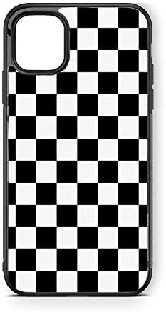 Hng Kiang Hu Compatible for for iPhone 12 Pro Max Case 6.7 inch, Black White Checkered Flag Check... | Amazon (US)