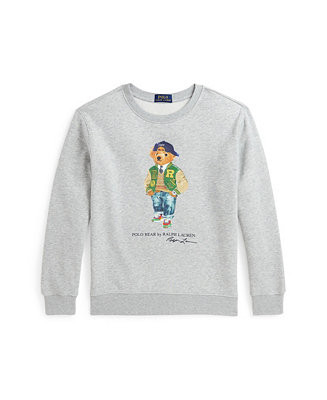 Big Boys Polo Bear Fleece Sweatshirt | Macy's