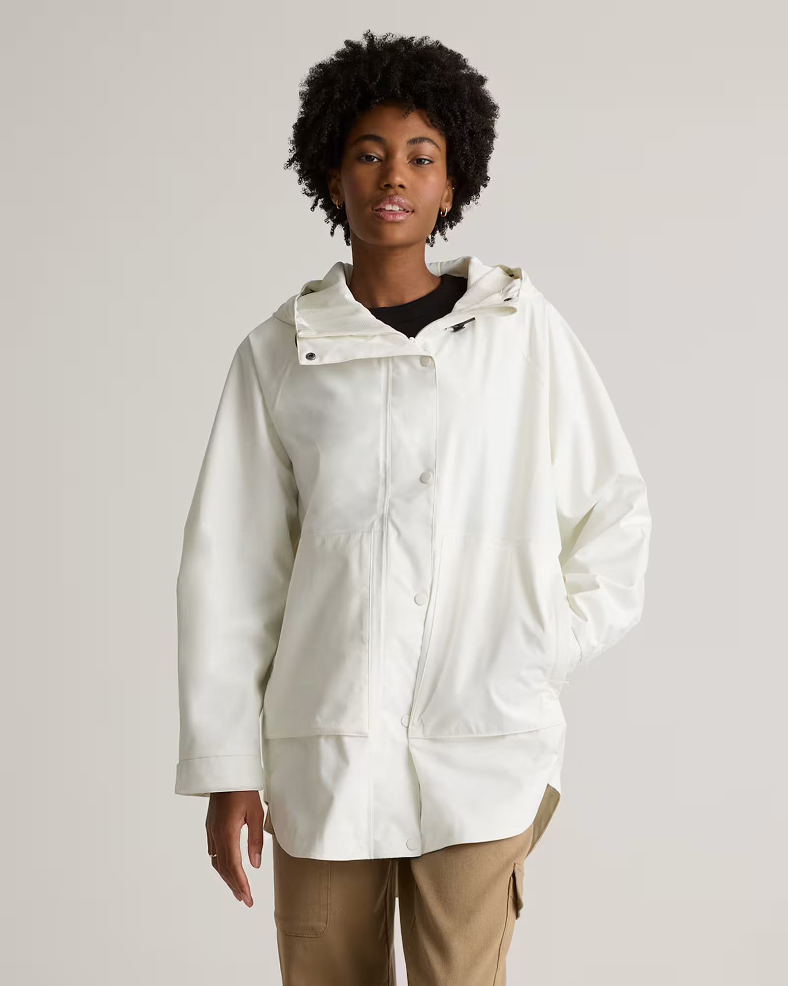 Weatherproof Oversized Rain Jacket in Frost | Quince