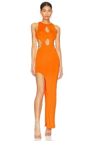 superdown Dallas Cut Out Dress in Orange from Revolve.com | Revolve Clothing (Global)