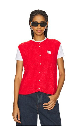 American Vintage East Sweater Vest in Red. | Revolve Clothing (Global)
