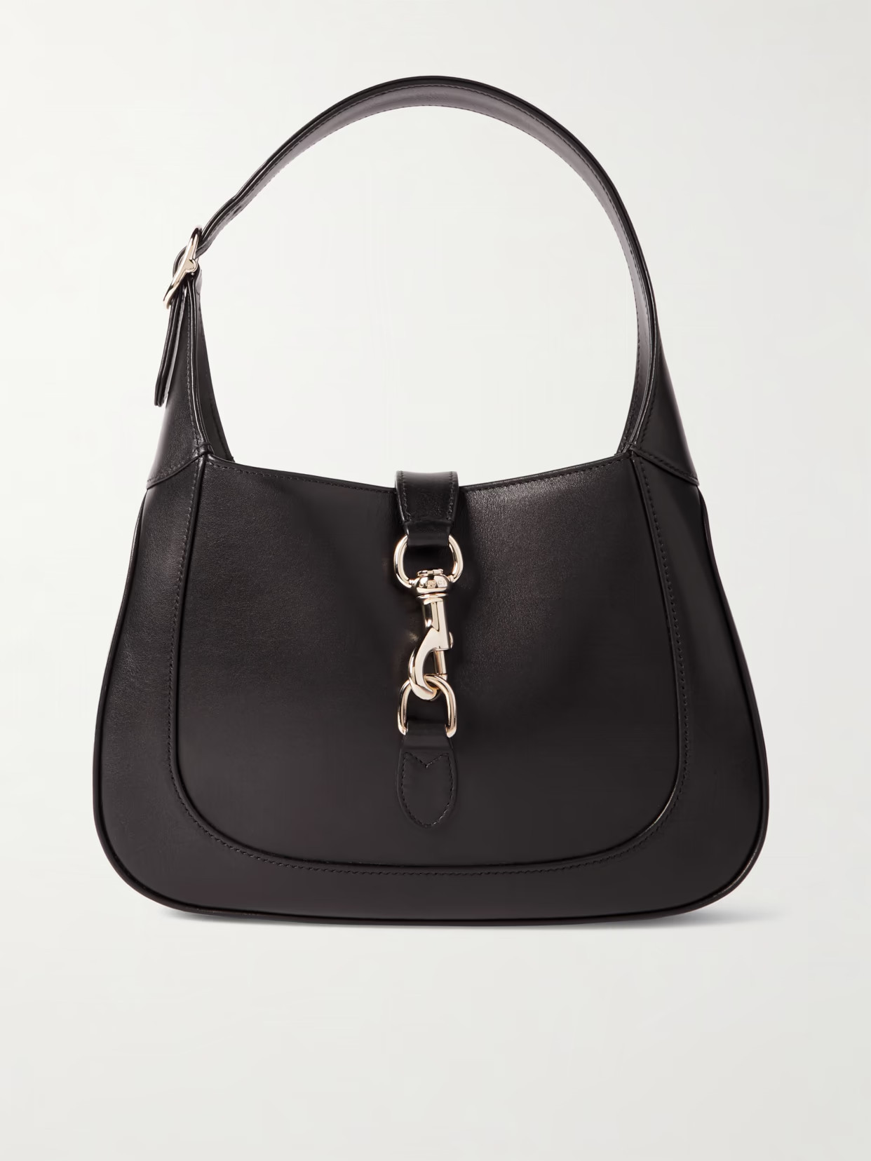 Gucci - Jackie Leather Shoulder Bag - Black | NET-A-PORTER (US)