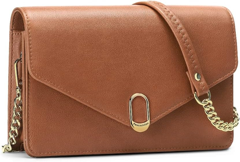 Peacocktion Small Quilted Crossbody Bags for Women, Shouler Handbags RFID Cell Phone Wallet Purse... | Amazon (US)