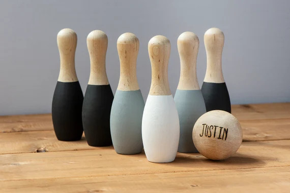 Read the full title
    Kids Bowling Set, Wood Toys, Montessori Toy, Wooden Bowling Pins, Prescho... | Etsy (US)