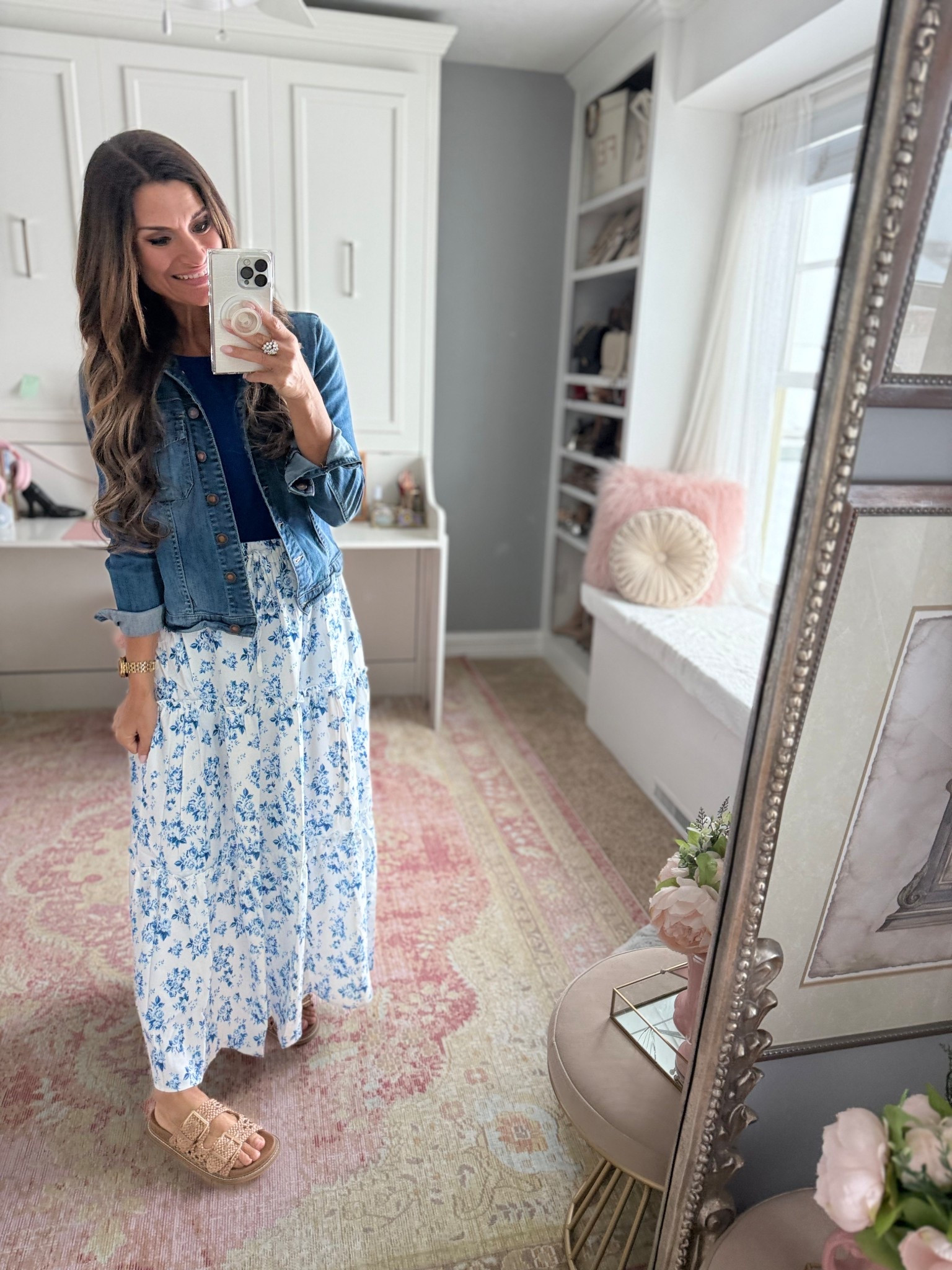 Cute blue floral skirt for spring

#LTKFindsUnder50 #LTKStyleTip #LTKOver40