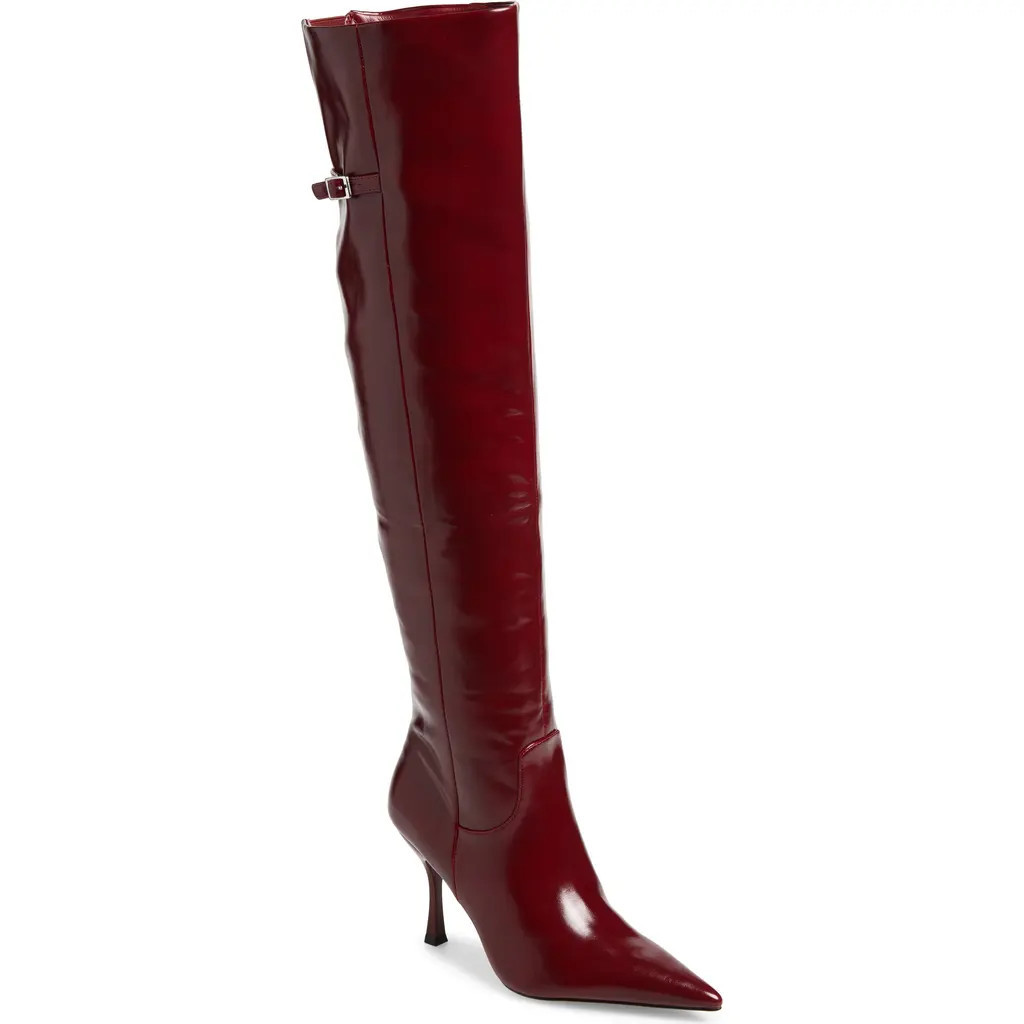 Steve Madden Dawn Pointed Toe Over the Knee Boot in Wine at Nordstrom Rack, Size 7.5 | Nordstrom Rack