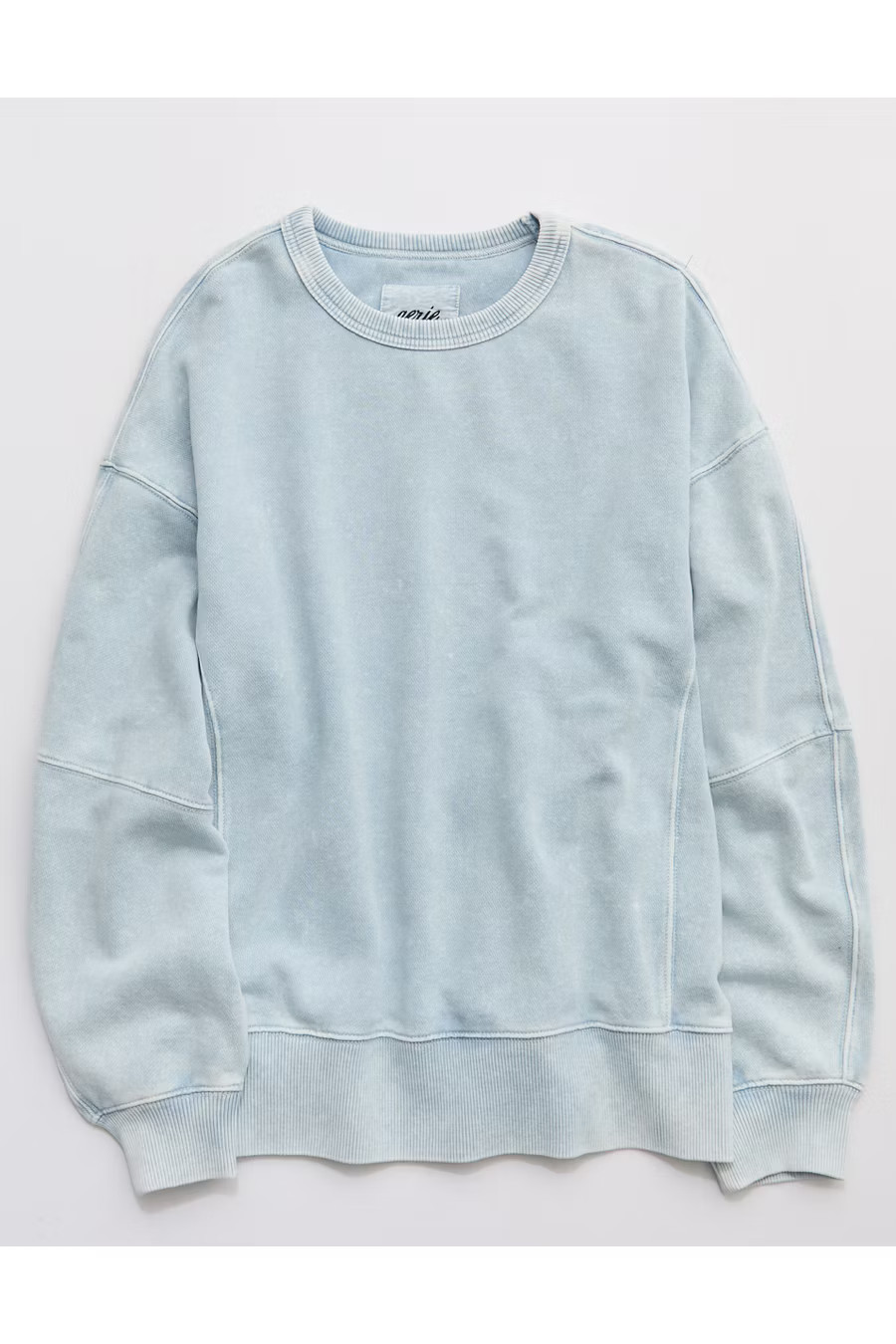 Aerie Go-To Sweatshirt Women's Cloud Wash XXS | American Eagle Outfitters (US & CA)