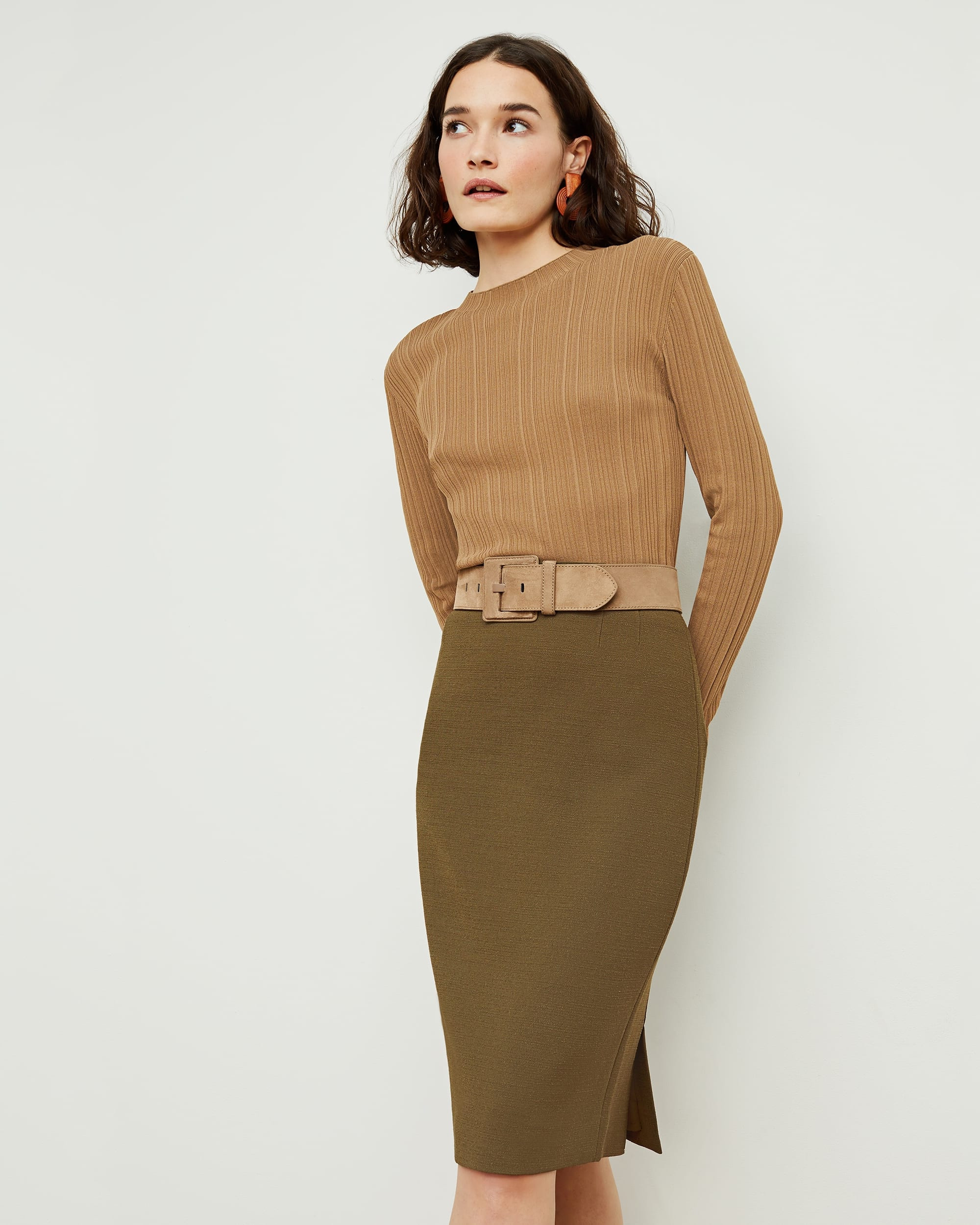 The Cobble Hill Skirt—Slubbed Weave | MM LaFleur