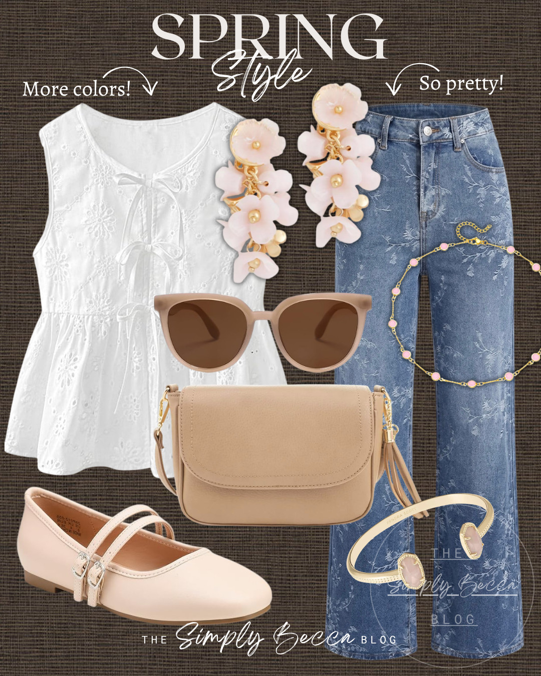 I am here for everything in this outfit... perfection.

@amazon #ltkwomens #ltkfinds #amazonfashion #springstyle #springoutfits #flowerearrings #nudeclutch  

 #LTKootd #LTKmomlife #LTKSeasonal