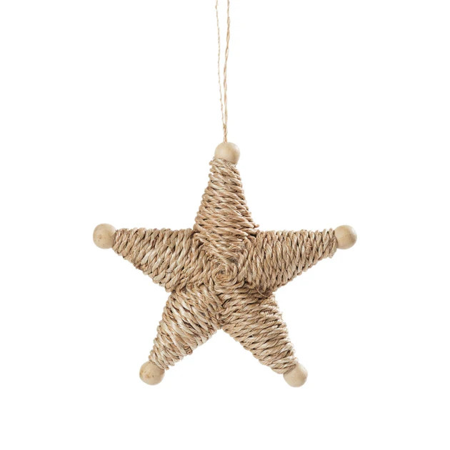 Jute Star Ornament | Cailini Coastal