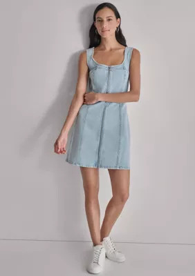 DKNY Jeans Women's Sleeveless Zip Front Denim Dress | Belk