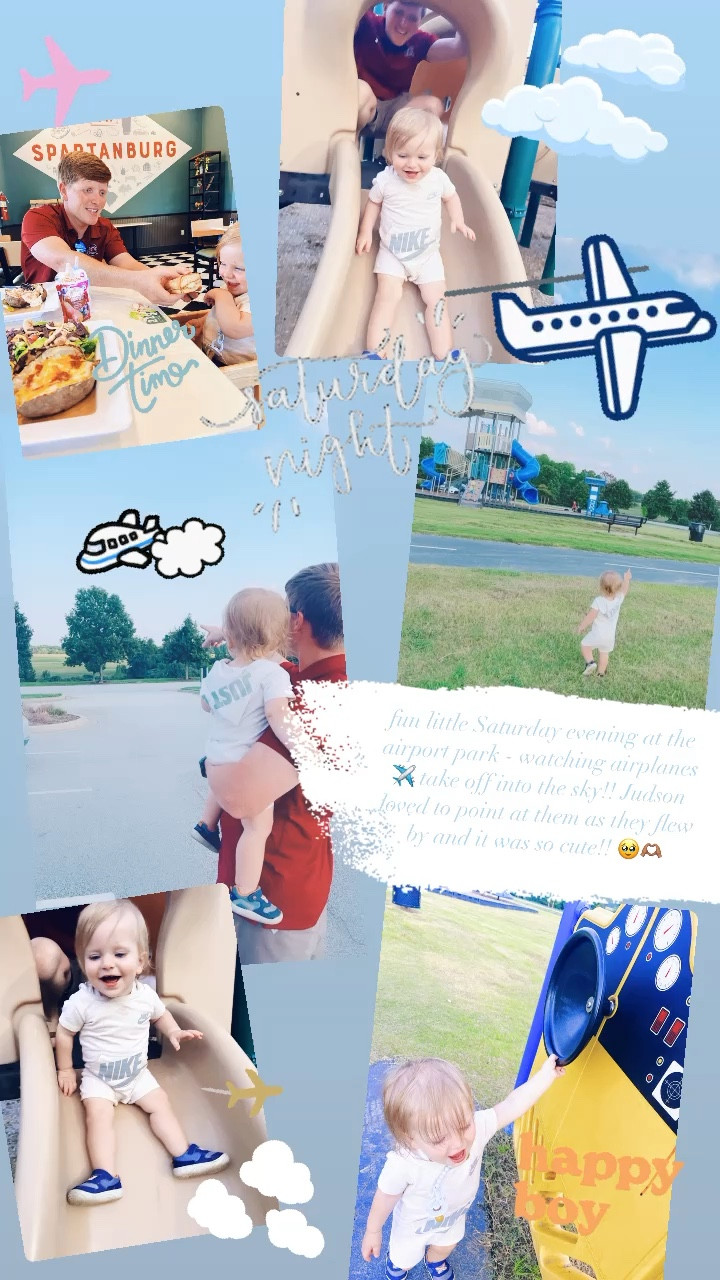 fun little Saturday evening at the airport park - watching airplanes ✈️ take off into the sky!! Judson loved to point at them as they flew by and it was so cute!! 🥹🫶🏽

#LTKfamily #LTKkids #LTKbaby
