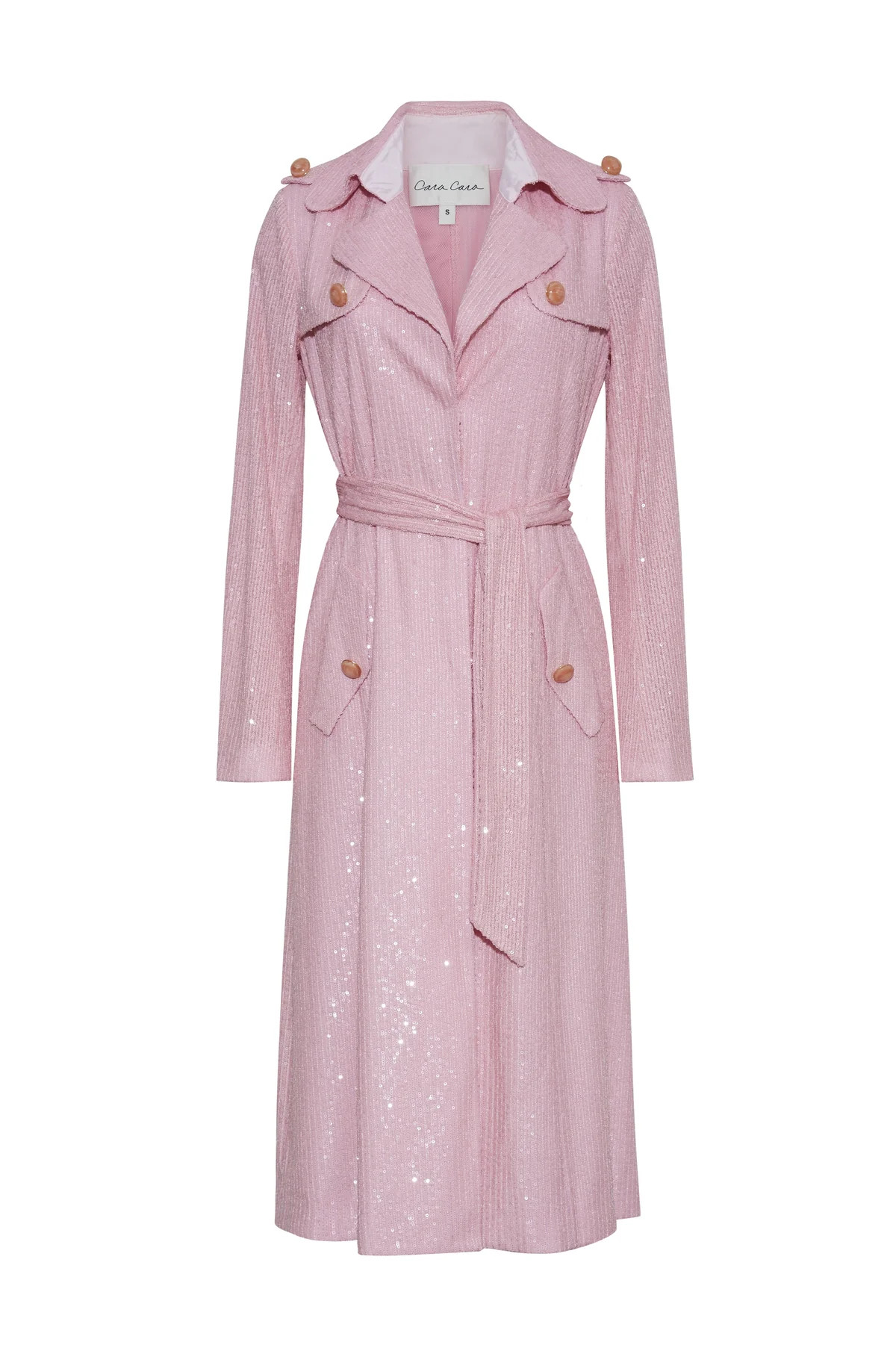 Alpine Trench in Regular Pink Sequin | Over The Moon